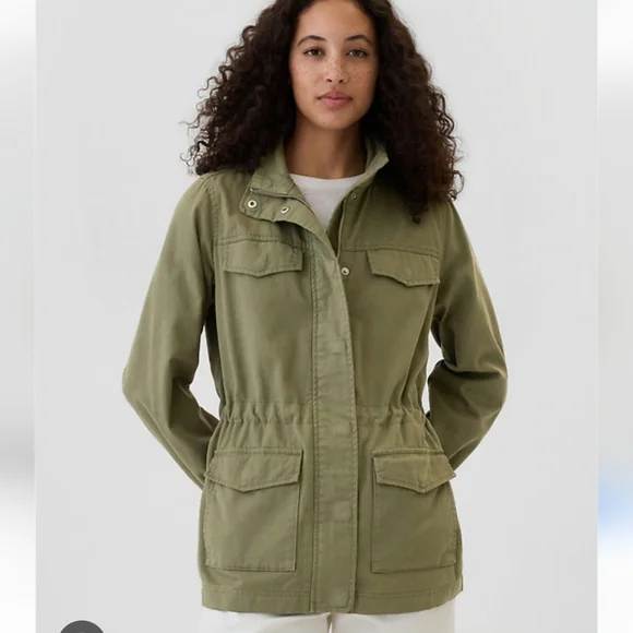 Gap Factory Green Utility Jacket Size Large NWT - Picture 1 of 8